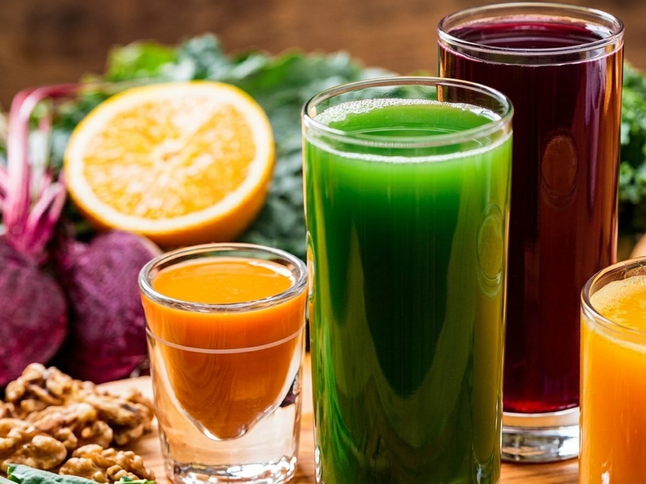 Raw juices, smoothies, and acai bowls
